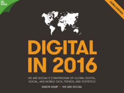 We are social Digital in 2016