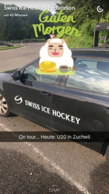 Swiss Hockey League SIHF Snapchat