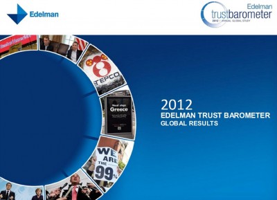 Edelman Trust Barometer 2012