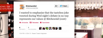 Kitchen Aid Twitter Krise