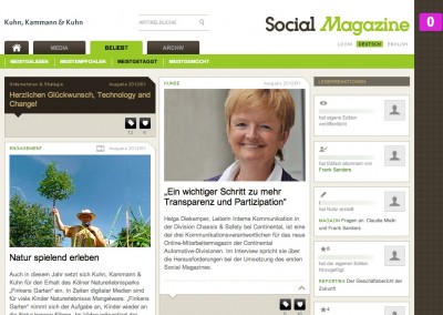 Social Magazine Kuhn, Kammann & Kuhn
