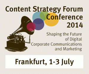 Content Strategy Forum 2014 Frankfurt
