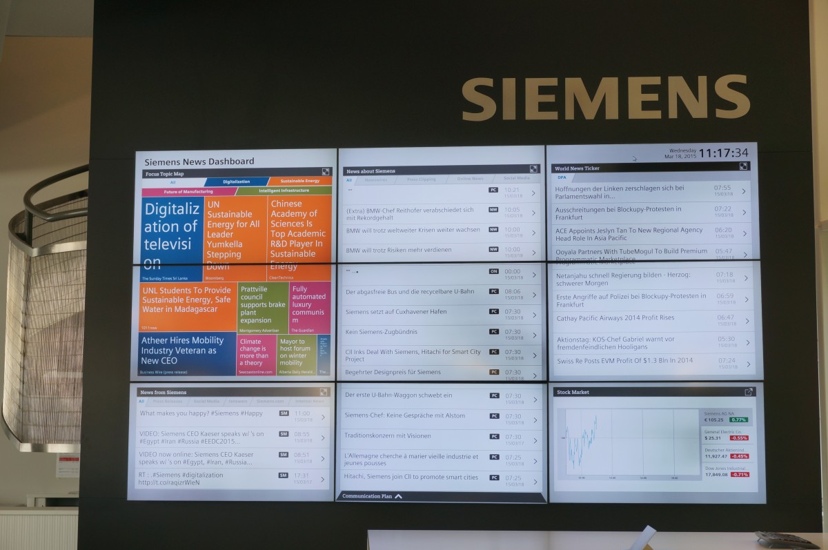Besuch im Siemens Newsroom Teil 2 ContentPlanung und Abläufe