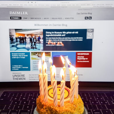 Daimler-Blog 10 Jahre Corporate Blog Jubiläum