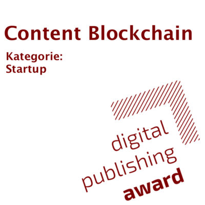 Digital Publishing Award 2019 Content Blockchain Startup